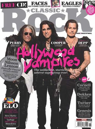 The cover of Classic Rock 216, starring Hollywood Vampires