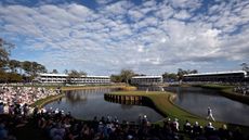 The 17th hole at TPC Sawgrass for The Players Championship 2026.