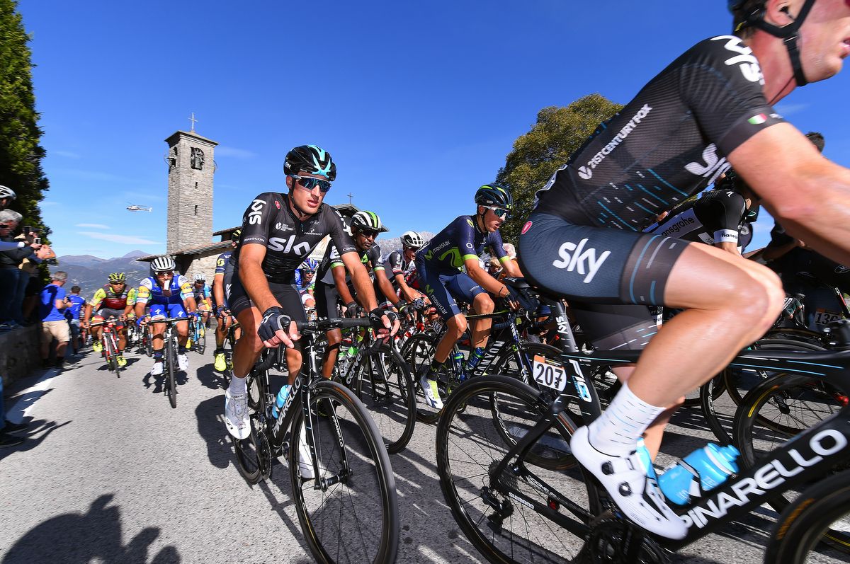 Gianni Moscon (Team Sky) in the bunch