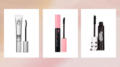 Collage of three of the best Korean mascaras featured in this guide from Eyeko, Peripera and TONYMOLY