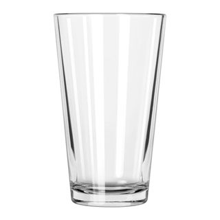 Amazon Libbey Pint Glass against a white background.