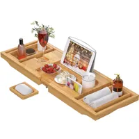 Bamboo Bathtub Caddy Tray | $48 $31.99 at Amazon
