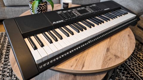 Alesis Harmony 61 MKII in a living room 