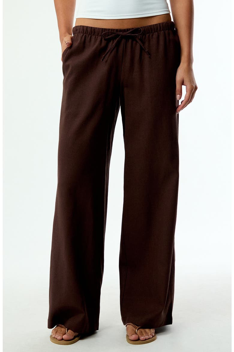 Alisa Linen Blend Wide Leg Pants