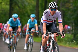 Ben Swift (Team Ineos) in his British champ's jersey