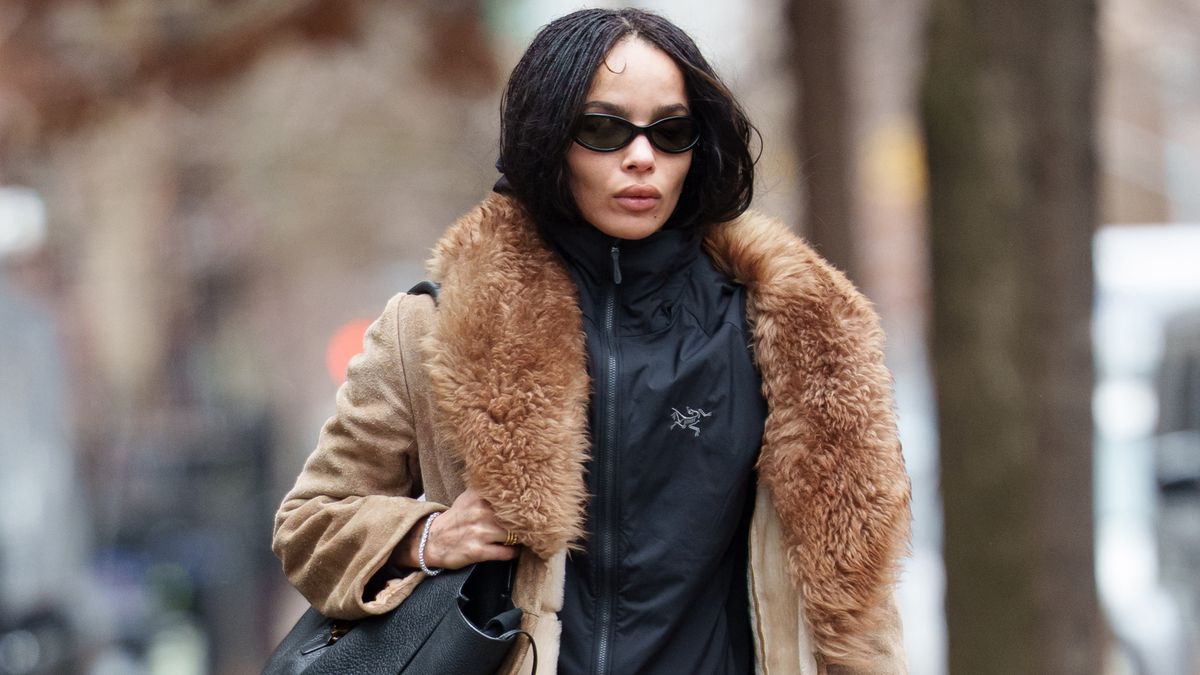 Sorry, Jeans—Zoë Kravitz Keeps Wearing This Elegant Trouser Trend With Boots Instead