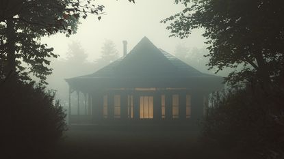 Gloom surrounds a house, making it look ominous.