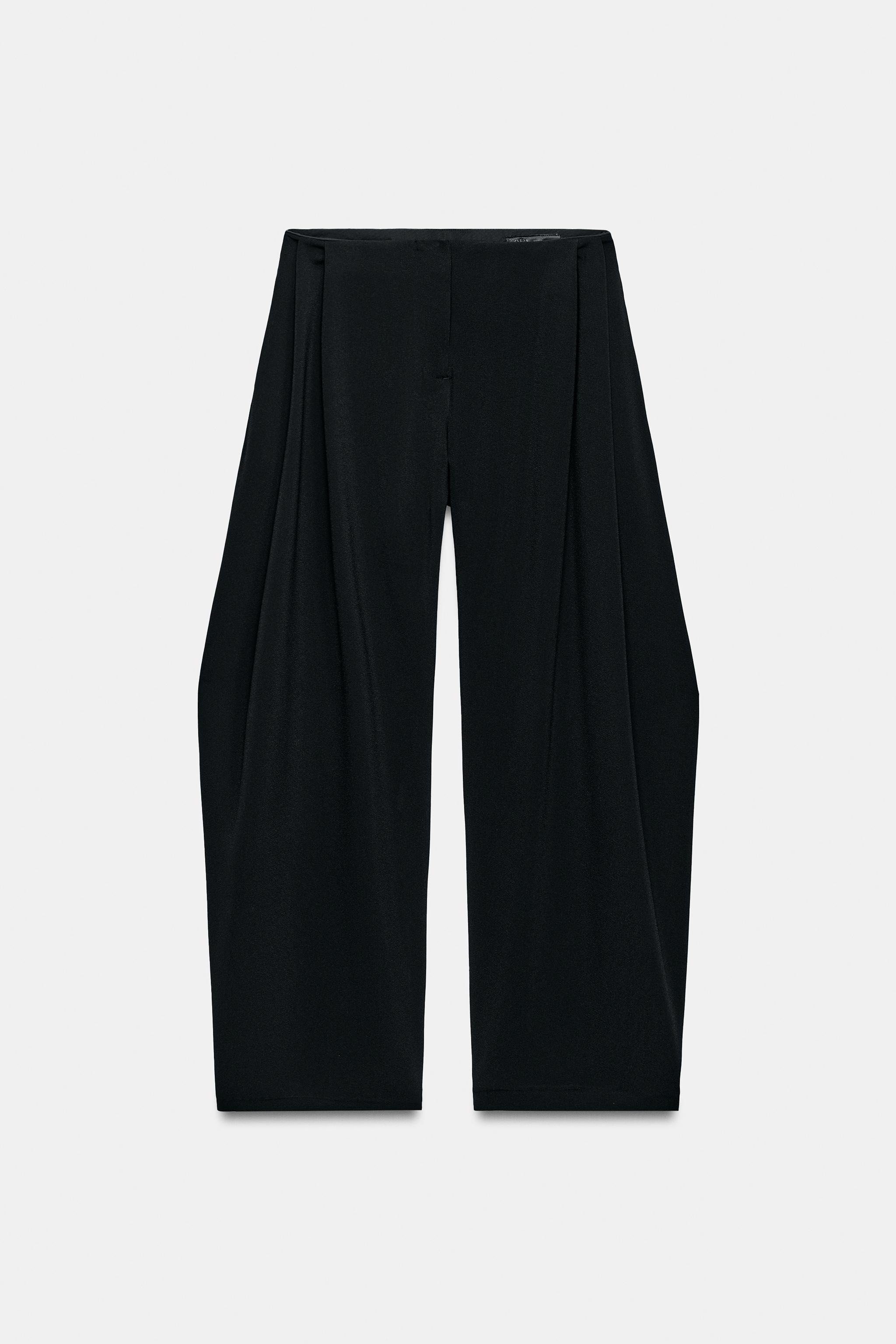 Zw Collection Wide Leg Pleated Pants
