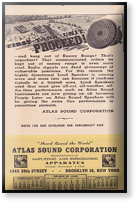 An old ad from Atlas Sound.