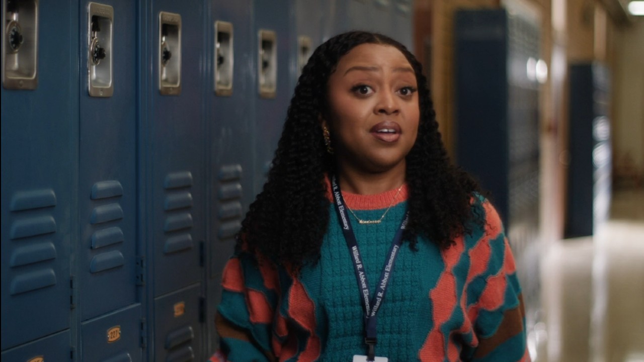 Quinta Brunson talking in It's Always Sunny in Philadelphia.