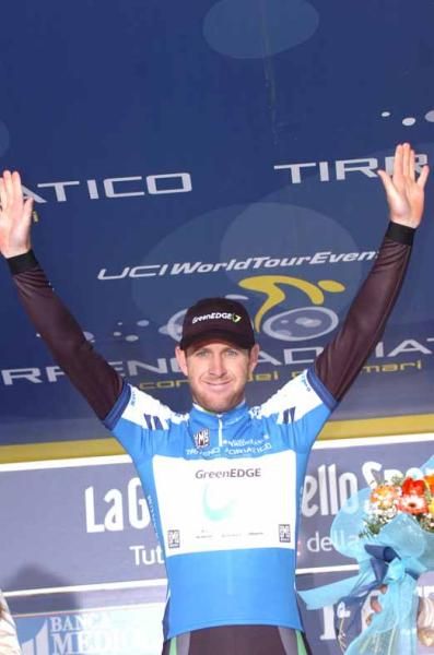Matt Goss (GreenEdge) leads Tirreno-Adriatico after stage 1.