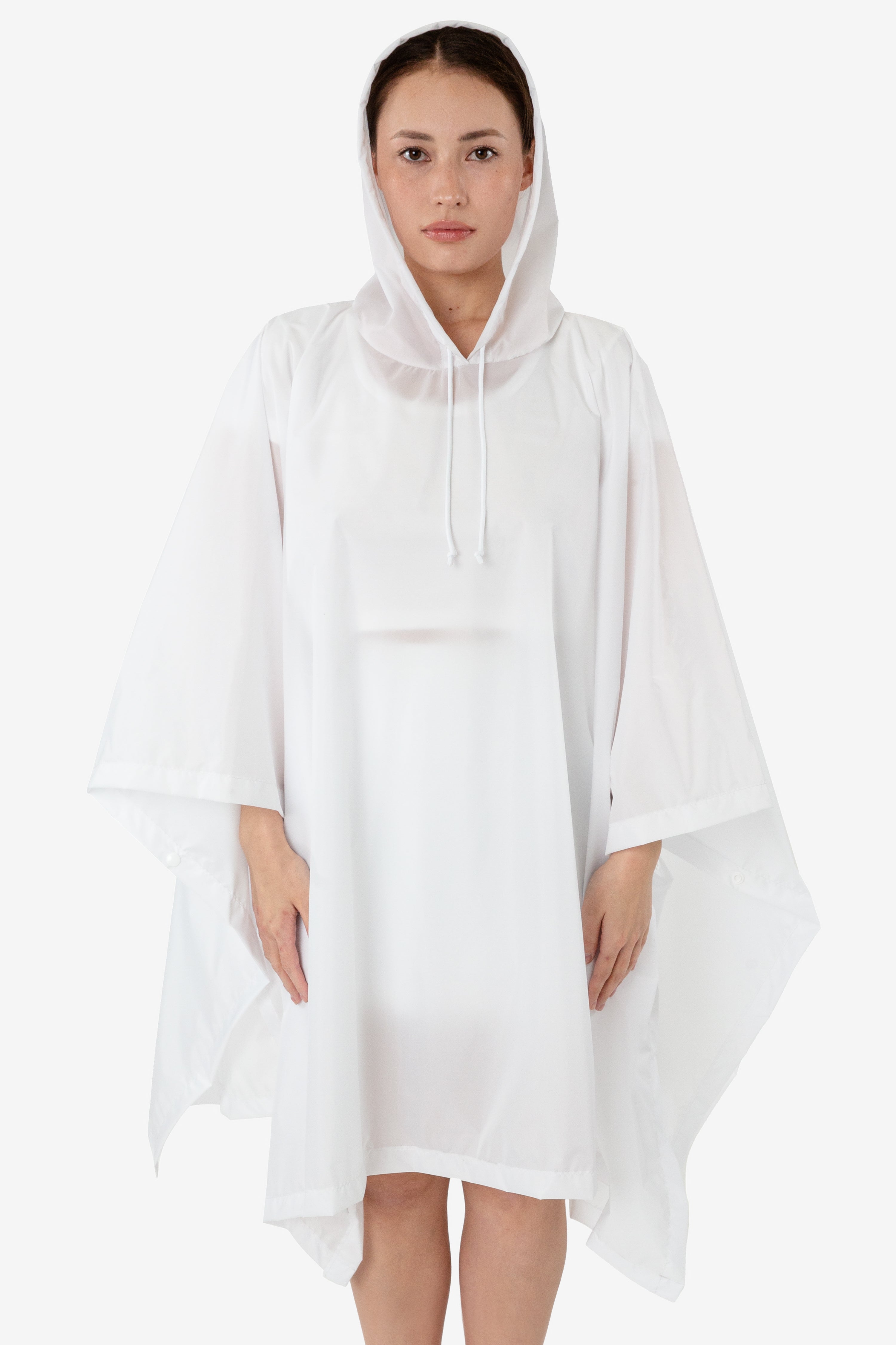 Rnf419 - Hooded Nylon Rain Poncho
