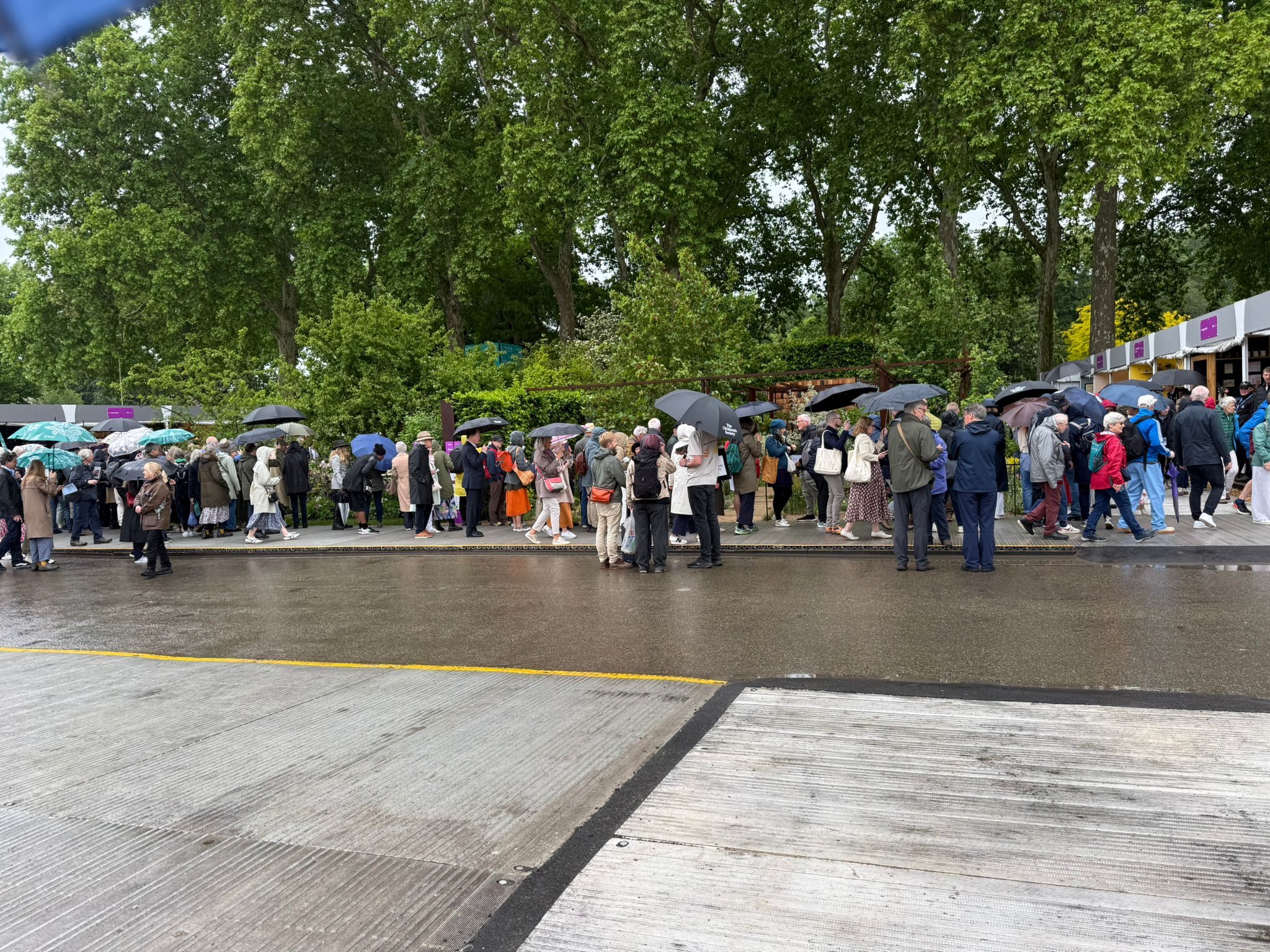 People queuing to get into RHS Chelsea
