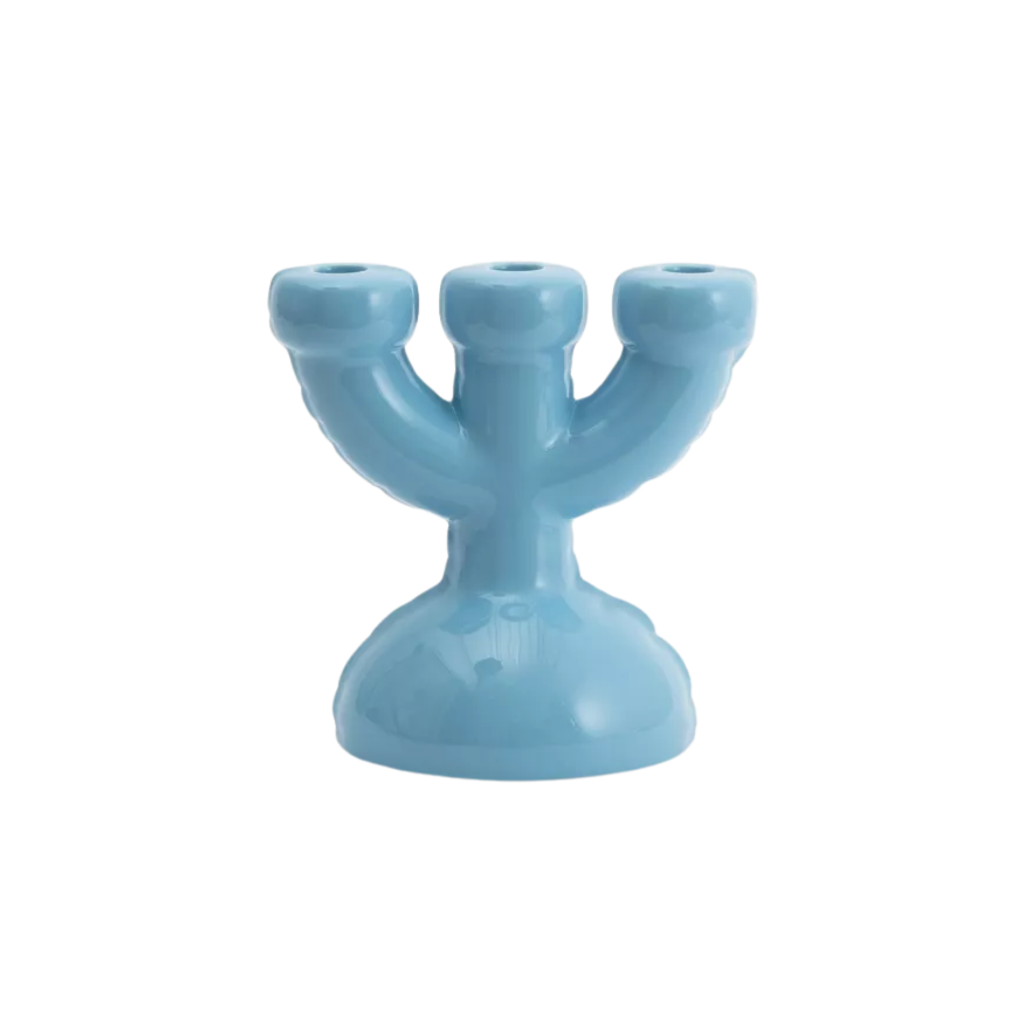 inflated candelabra in light blue