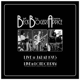 The cover of the forthcoming Beck, Bogert & Appice box set, Live in Japan 1973/Live in London 1974