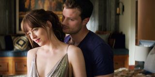 Dakota Johnson and Jamie Dornan in Fifty Shades of Grey