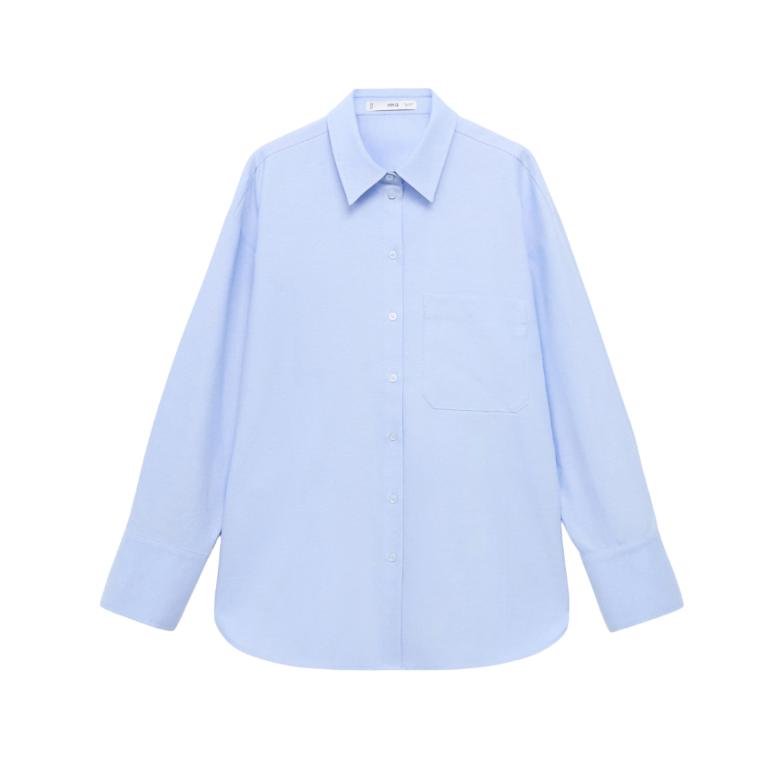 MANGO, Pocket Oversize Shirt