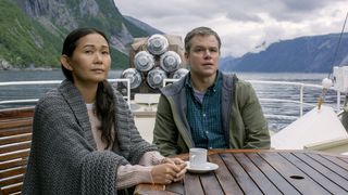 Matt Damon and Hong Chau in Downsizing.