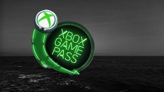 Xbox Game Pass photoshopped to be sinking in the ocean.