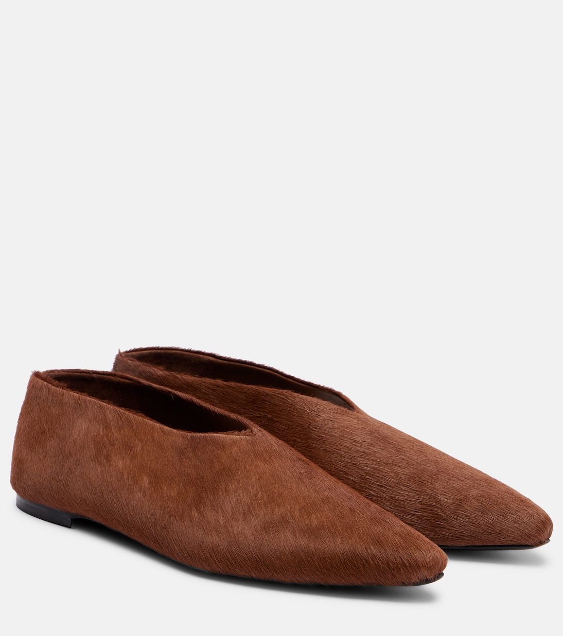 Lima Calf Hair Flats in Brown - a Emery