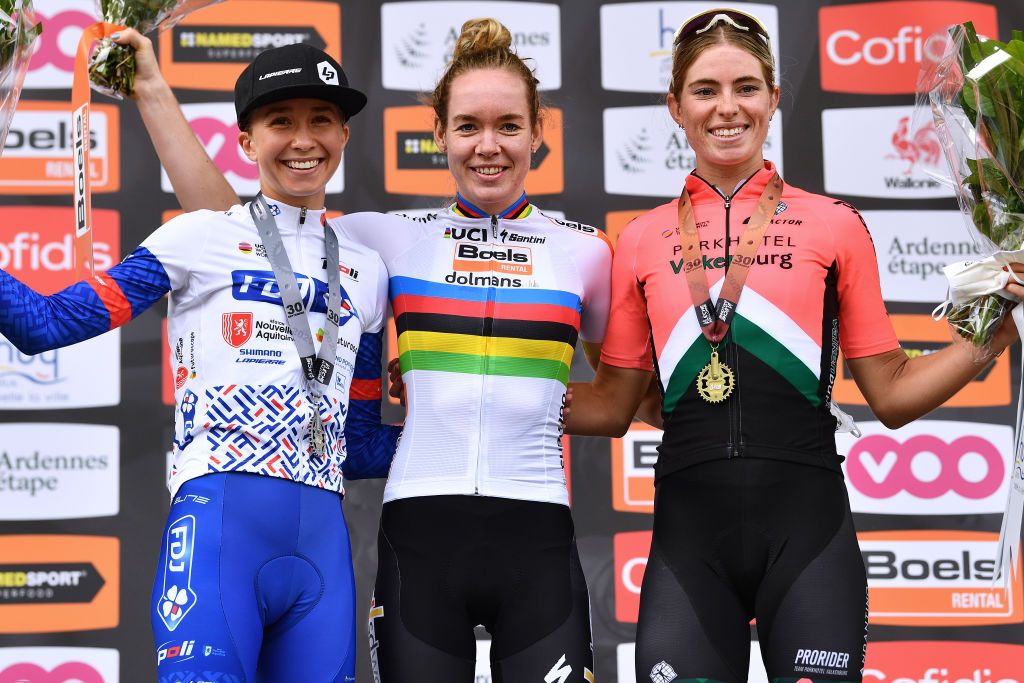 2020 Fleche Wallonne podium