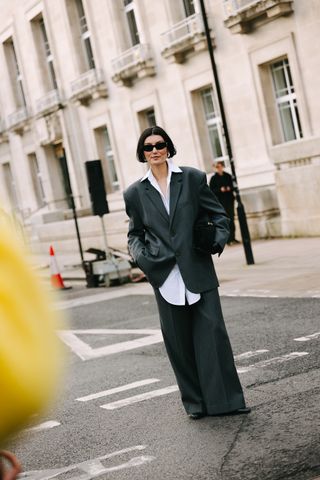 London Fashion Week Street Style: Suiting