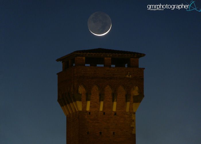 Moon Rises Over Citadel by Giuseppe Petricca