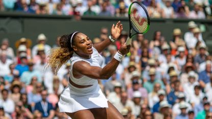 how to watch Wimbledon 2022, here Serena Williams is in action against Simona Halep at Wimbledon 2019