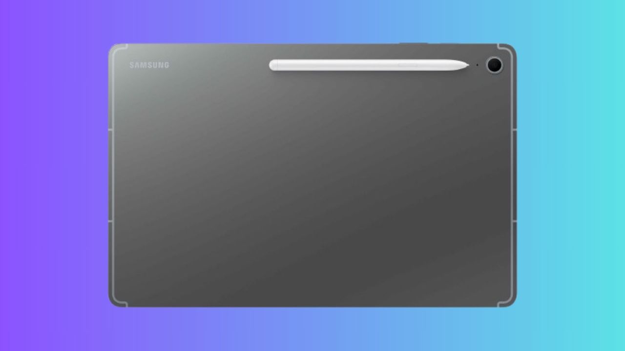 Samsung Galaxy S10 FE on colored background