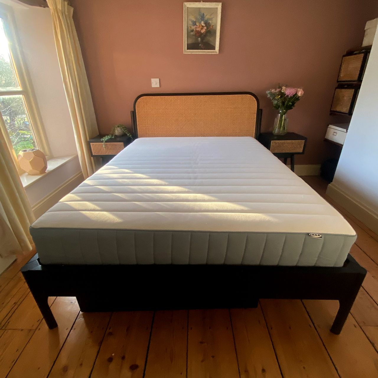 The IKEA VALEV&Aring;G pocket sprung mattress being tested