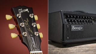 Gibson headstock and Mesa/Boogie amp