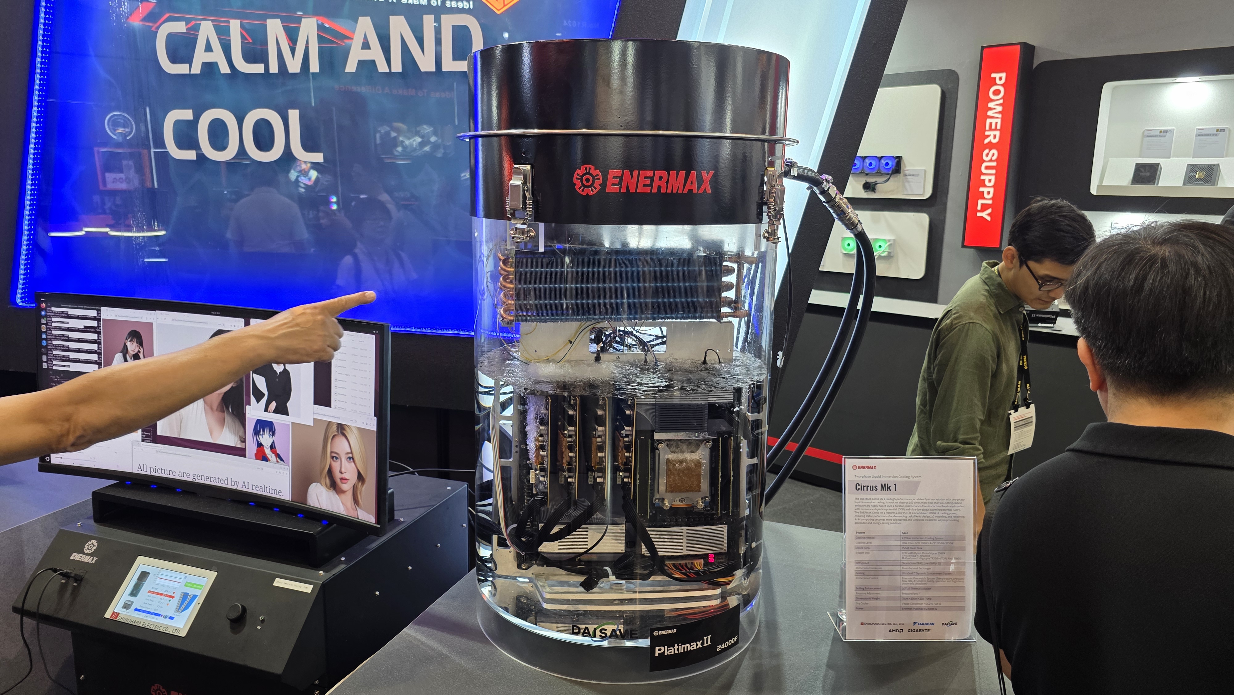 This $50,000 immersion-cooled workstation can support four Nvidia RTX 5090s