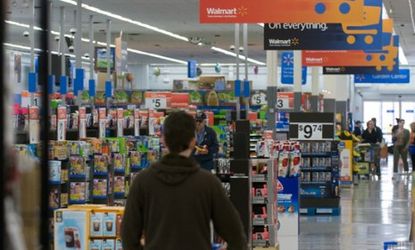 Walmart's massive revenue gives it greater buying power to negotiate prices so it comes away with cheaper goods than even Amazon.com.