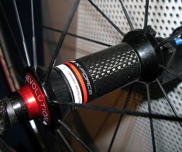 ...while the front hub