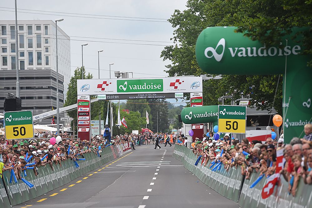 Tour de Suisse stage 2 start line area