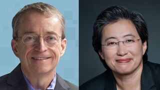 Pat Gelsinger (Intel) and Lisa Su (AMD)