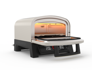 Current Model P pizza oven with door open on a white background