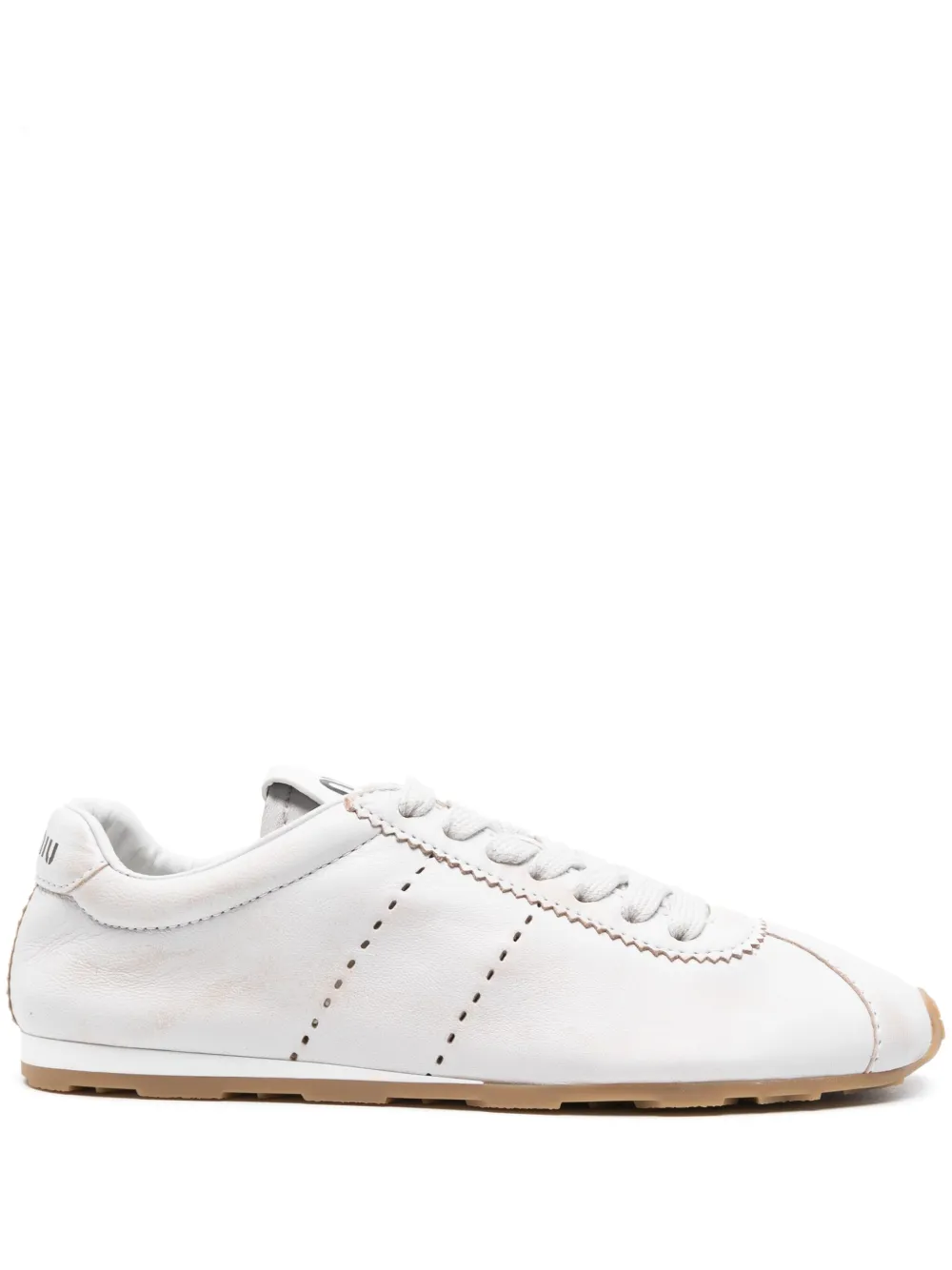 Miu Miu Bleached Leather Sneakers | 40
