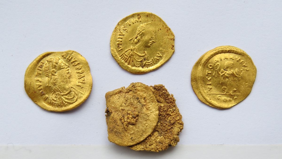 1,500-year-old gold coins from Byzantine Empire discovered in medieval ...