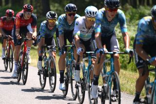 BORDEAUX FRANCE JULY 07 Mark Cavendish of United Kingdom and Astana Qazaqstan Team L compete during the stage seven of the 110th Tour de France 2023 a 1699km stage from Mont de Marsan to Bordeaux UCIWT on July 07 2023 in Bordeaux France Photo by David RamosGetty Images