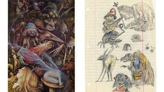 Tony Diterlizzi 80s inspirations; illustration of goblins