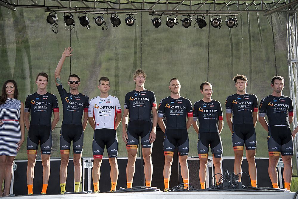 Hincapie Racing Team on stage