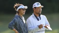 Alison Lee and Shota Takada at the LPGA Tour's FM Championship