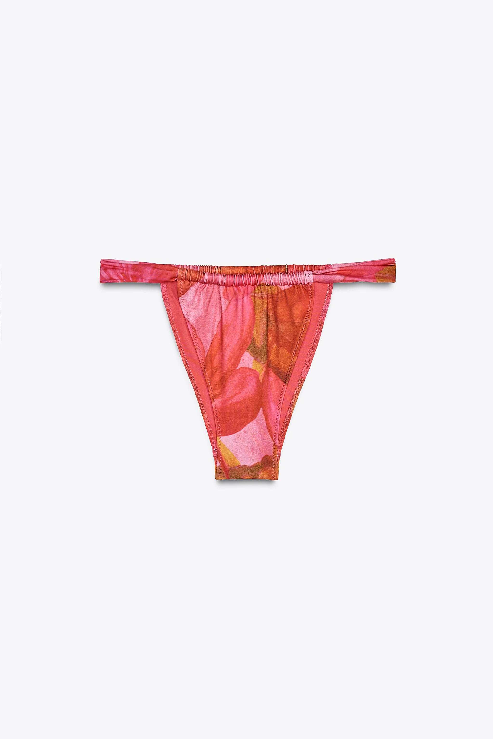 Printed Curtain Bikini Bottoms