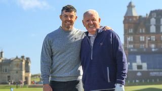 Rory McIlroy and father Gerry at St Andrews