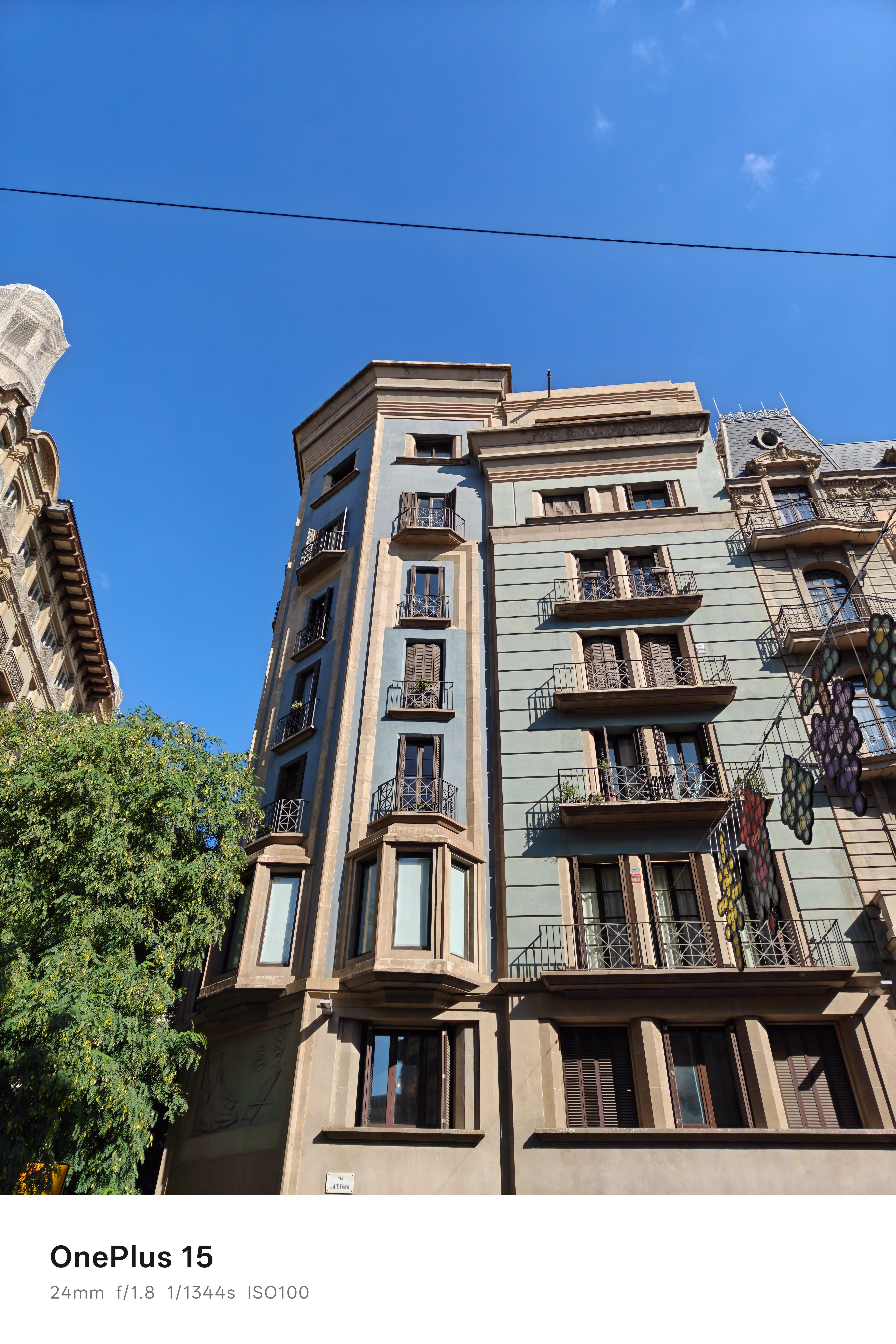 A large residential building in Barcelona, Spain