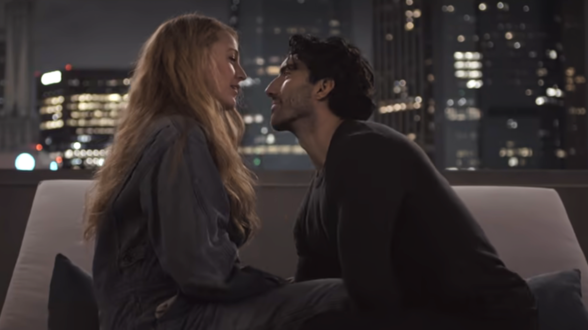 Blake Lively and Justin Baldoni in It Ends With Us&#039; rooftop scene