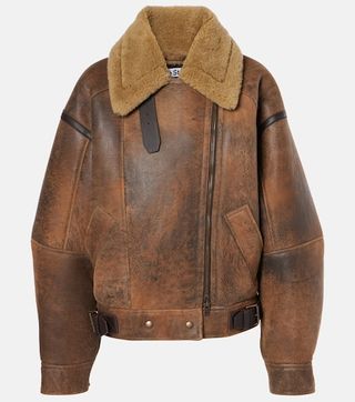 Lakota Leather and Shearling Jacket