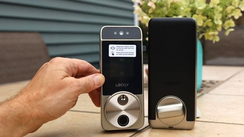 Lockly Visage Zeno Series Deadbolt Smart Lock interior and exterior plates