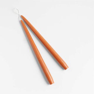 Orange taper candles